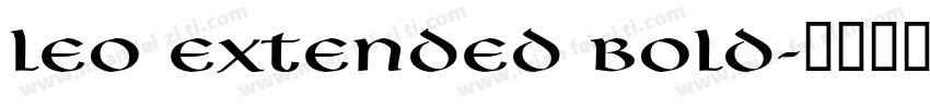 Leo Extended Bold字体转换